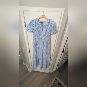 Quince Poplin Maxi Dress, XL